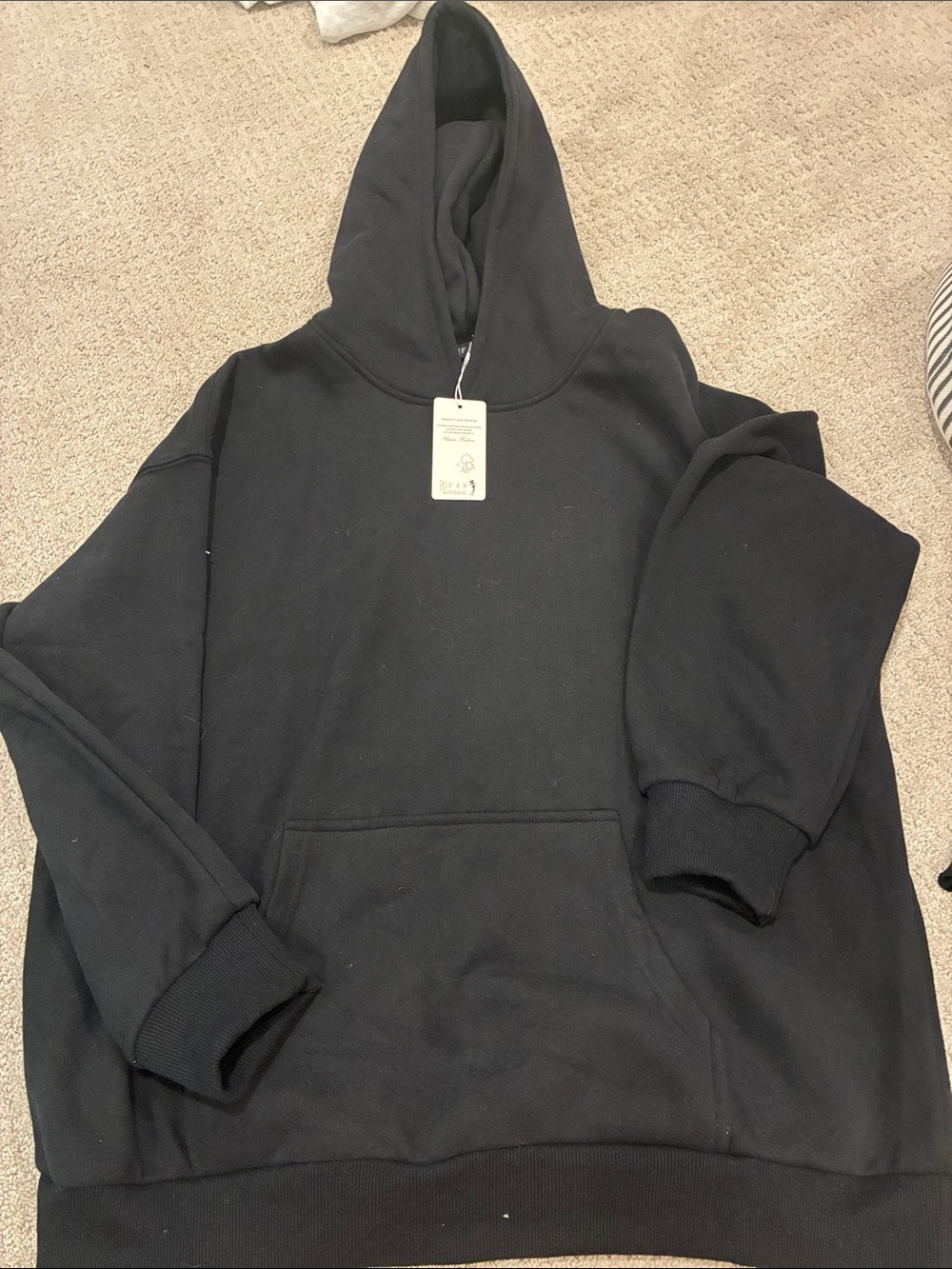 Amazon Black Pullover Hoodie Sweatshirt